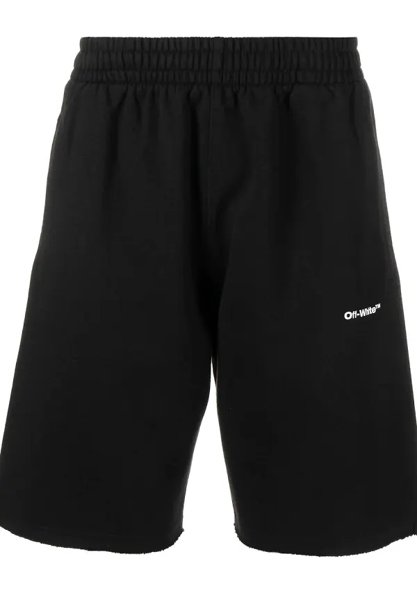 Off-White Wave Diag träningsshorts - Svart