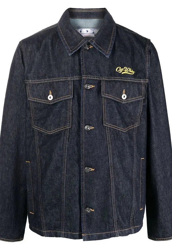 Off-White Wave Off denim jacket - Blå