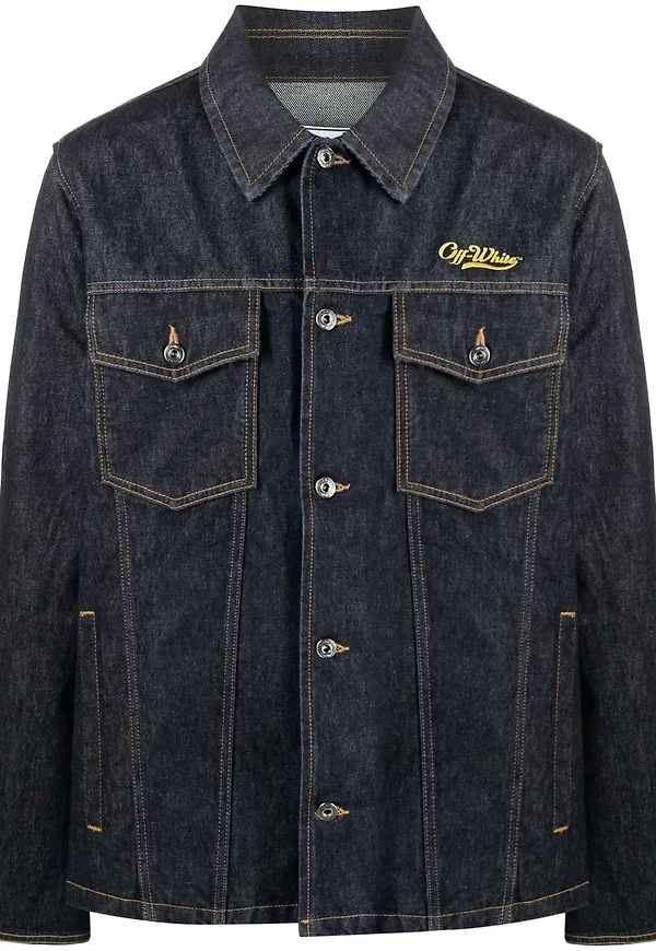 Off-White Wave Off denim jacket - Blå