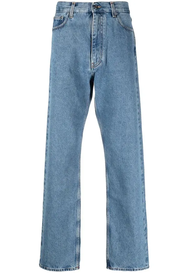 Off-White wide-jeans - MEDIUM BLUE NO COLOR