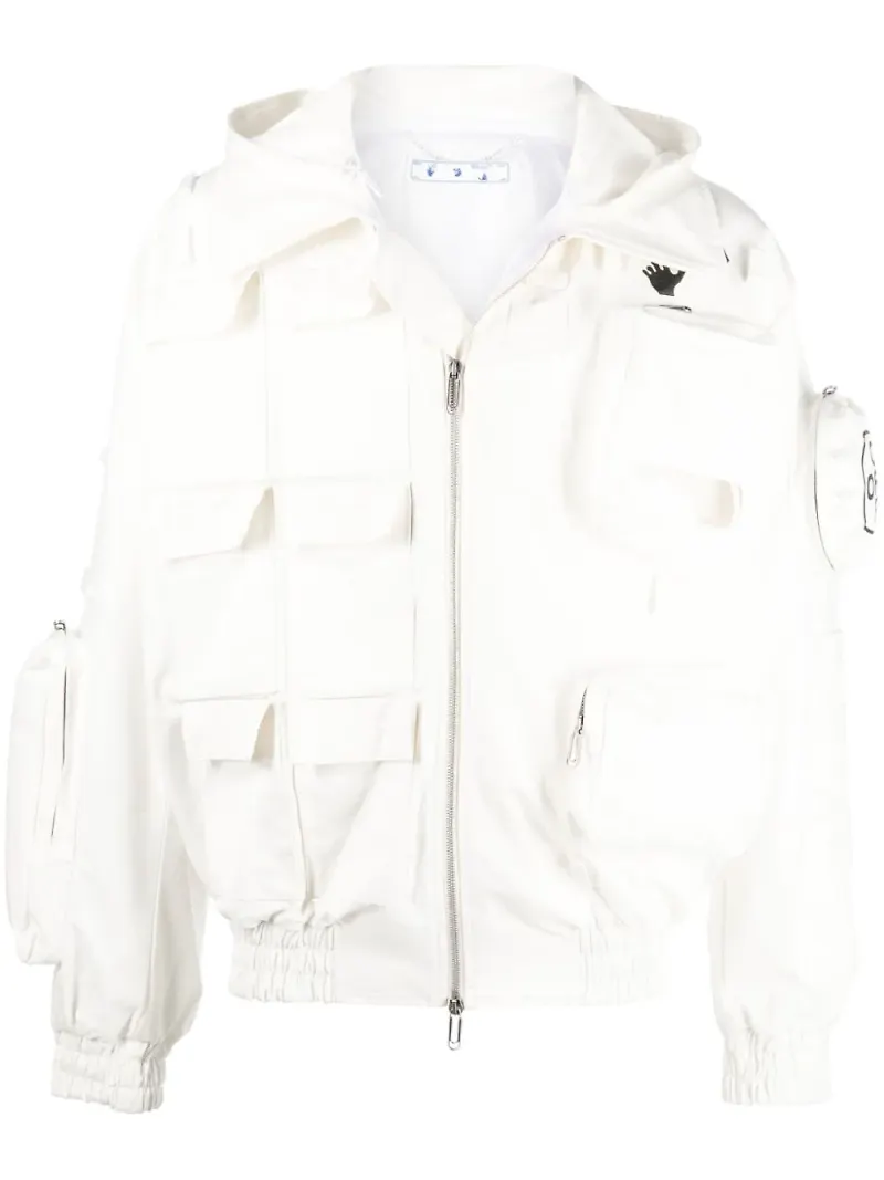 Off-White x teenage engineering bomberjacka - Vit
