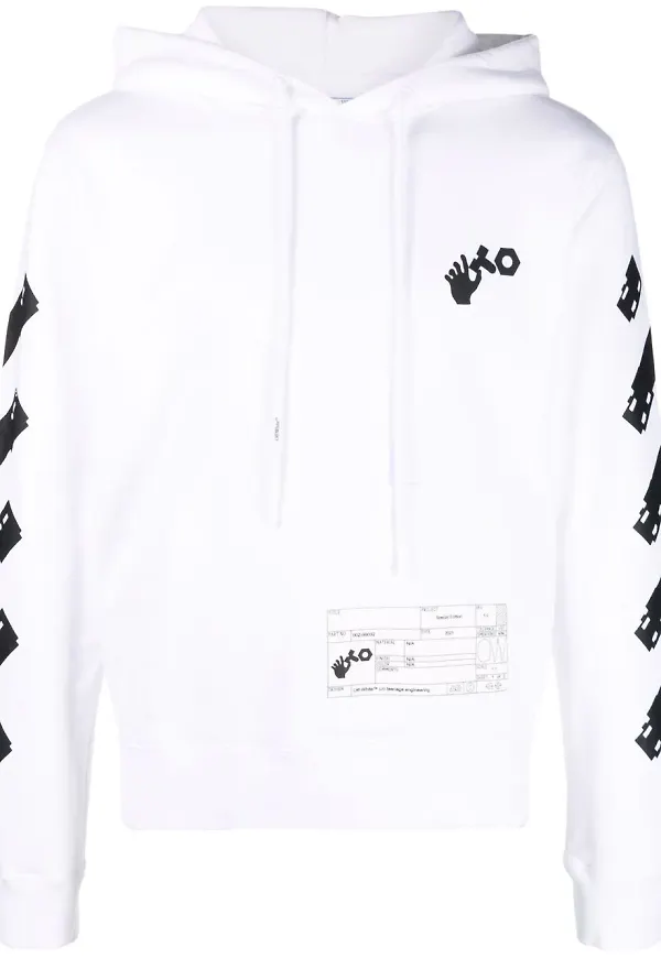 Off-White x teenage engineering hoodie - Vit