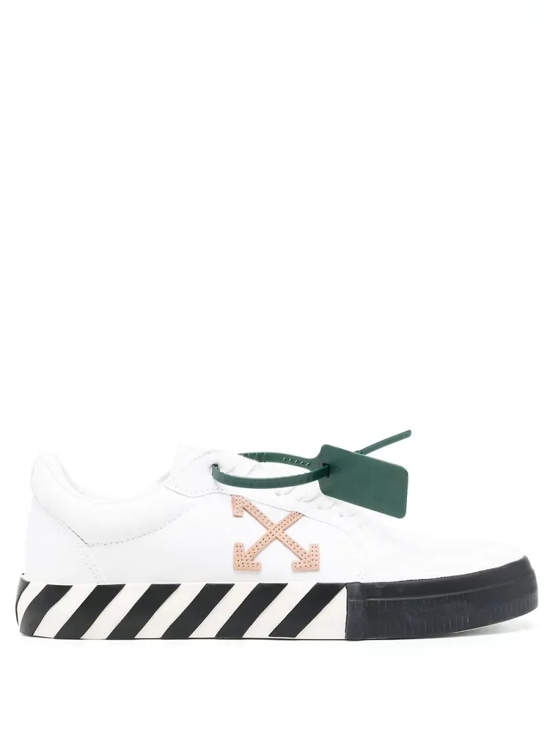 Off-White Zip-Tie sneakers med snörning - Vit
