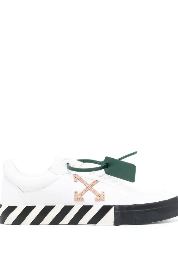 Off-White Zip-Tie sneakers med snörning - Vit