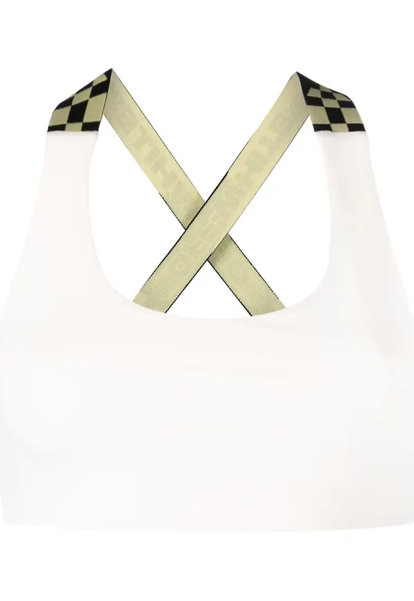 Off-White ärmlös croptop - Neutral