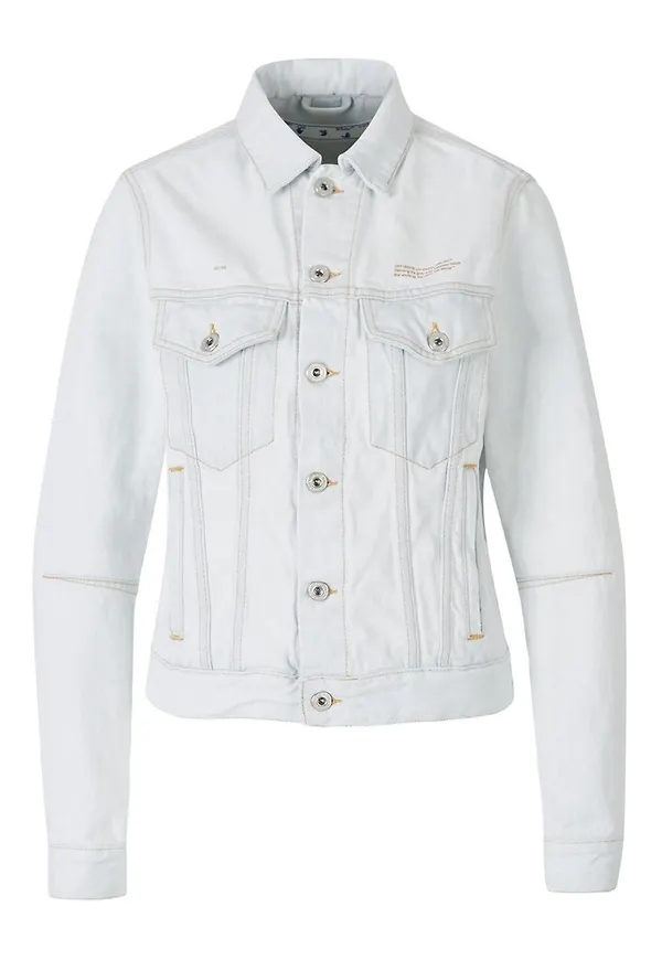 Off White - Jeansjackor - Vit - Dam - Storlek: S