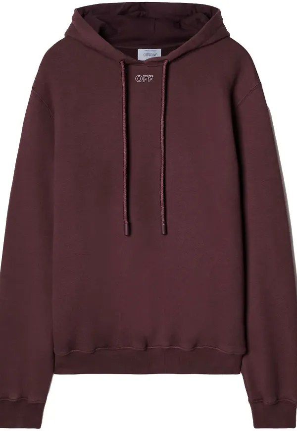 Off-White bomullskeps med Arrows-brodyr - Röd