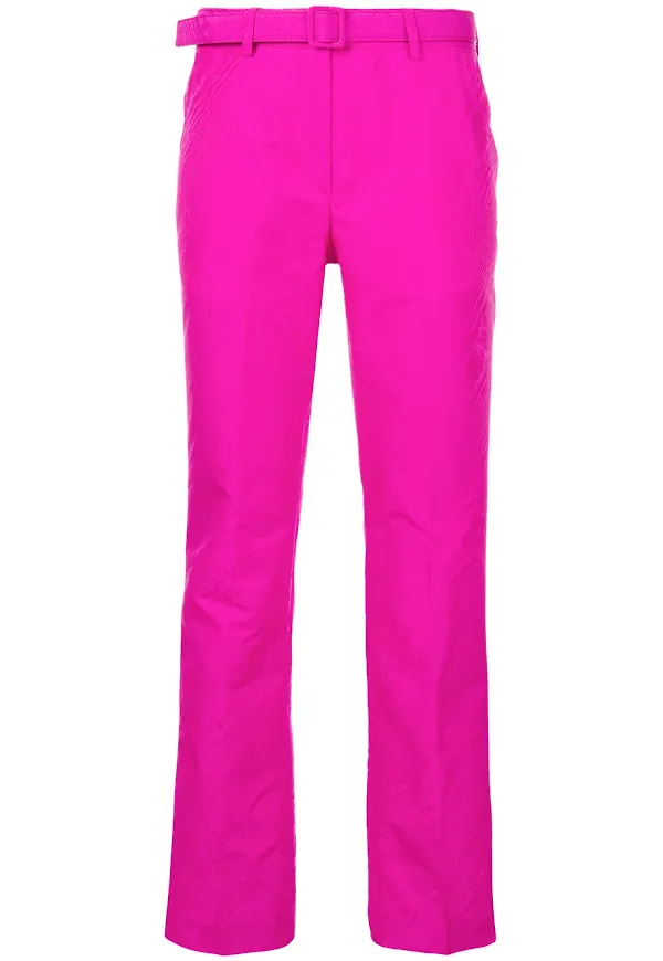 Off-White cigarette trousers - Rosa