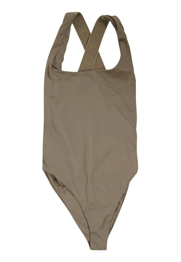Off White Swimsuit Grön, Dam