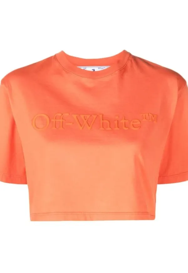 Off White T-Shirts Orange, Dam