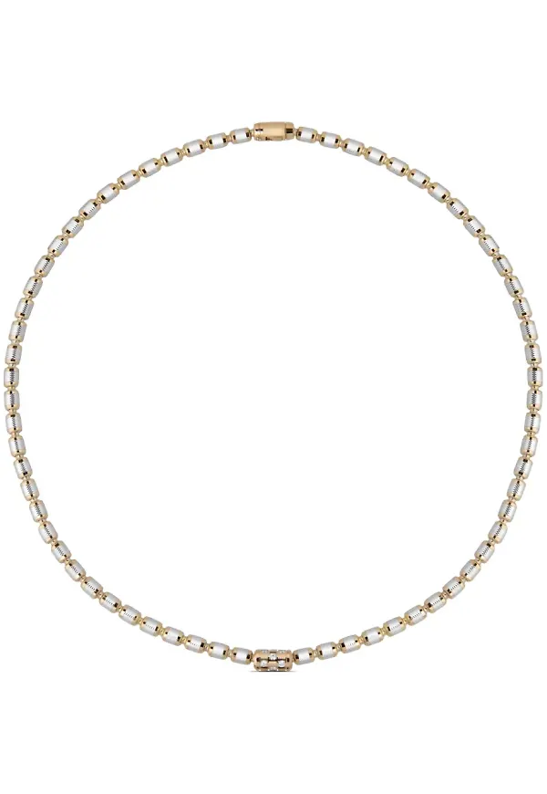 Officina Bernardi diamanthalsband i 18K gult och vitguld - Guldfärgad