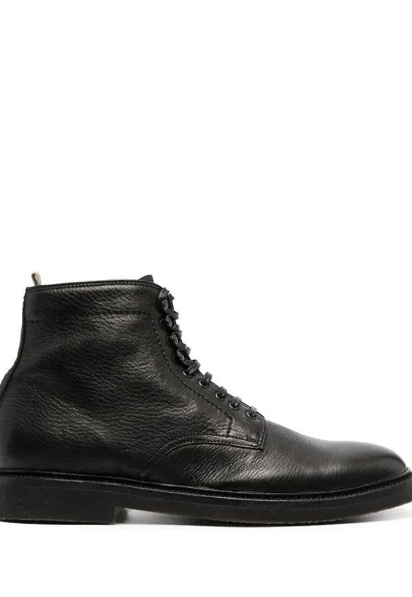 Officine Creative ankelboots med snörning - Svart