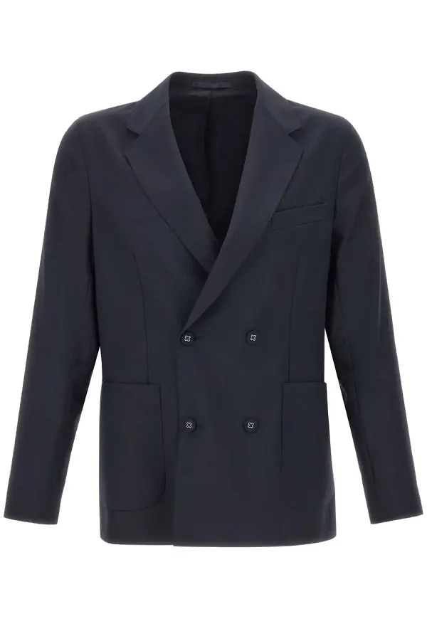 Officine Generale Leon dubbelknäppt blazer - Blå