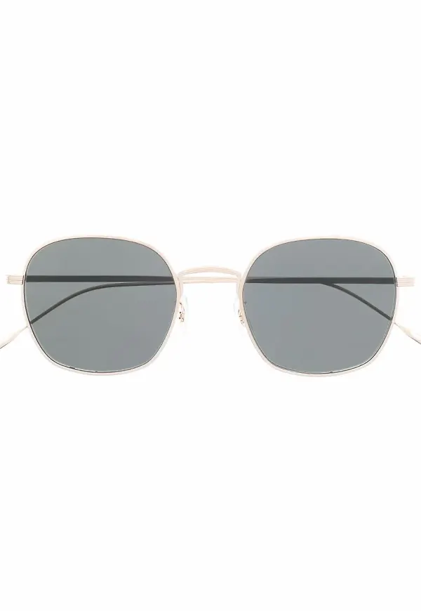 Oliver Peoples Adès fyrkantiga solglasögon - Guldfärgad