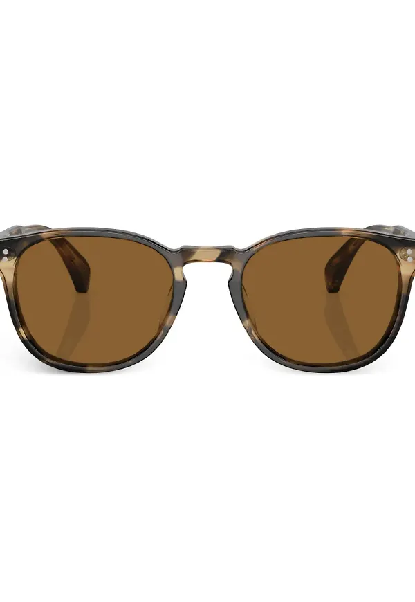 Oliver Peoples Finley runda glasögon - Brun