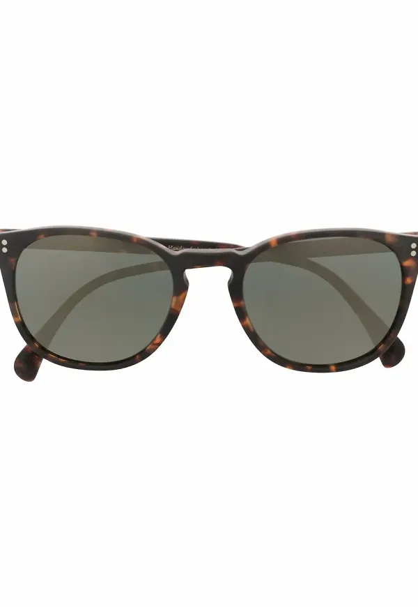 Oliver Peoples Finley runda glasögon - Brun