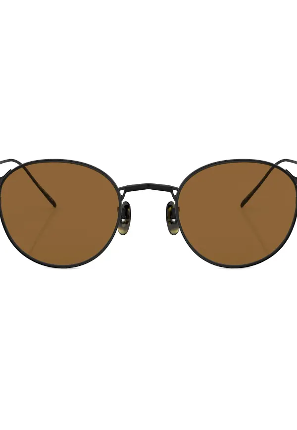 Oliver Peoples G. Ponti-4 runda solglasögon - Svart