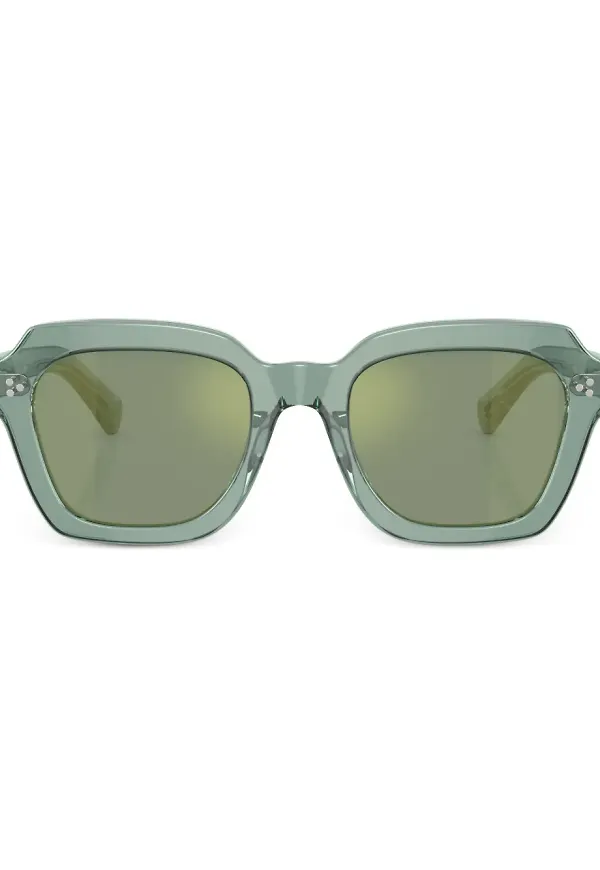 Oliver Peoples Kienna fyrkantiga solglasögon - Grön