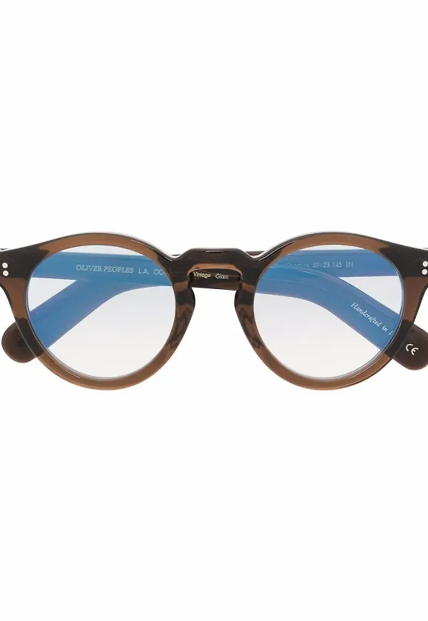 Oliver Peoples Martineaux runda solglasögon - Brun