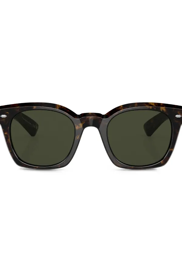 Oliver Peoples Merceaux fyrkantiga solglasögon - Grön