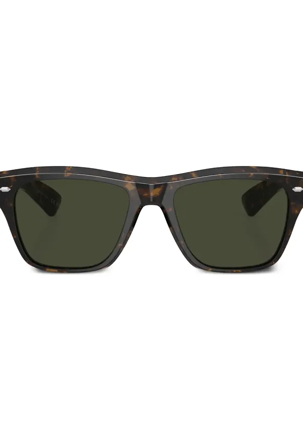 Oliver Peoples Oliver fyrkantiga solglasögon - Grön