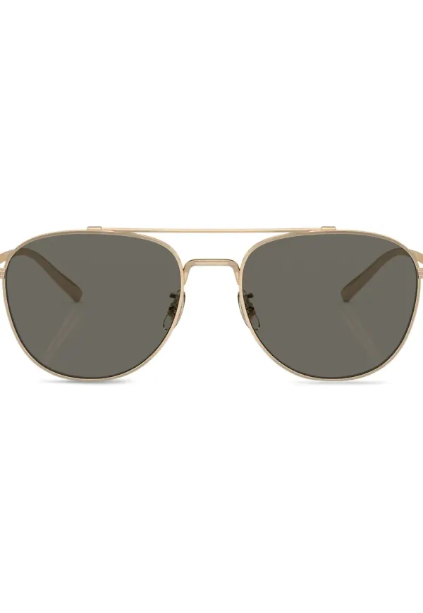 Oliver Peoples Rivetti pilotsolglasögon - Guldfärgad