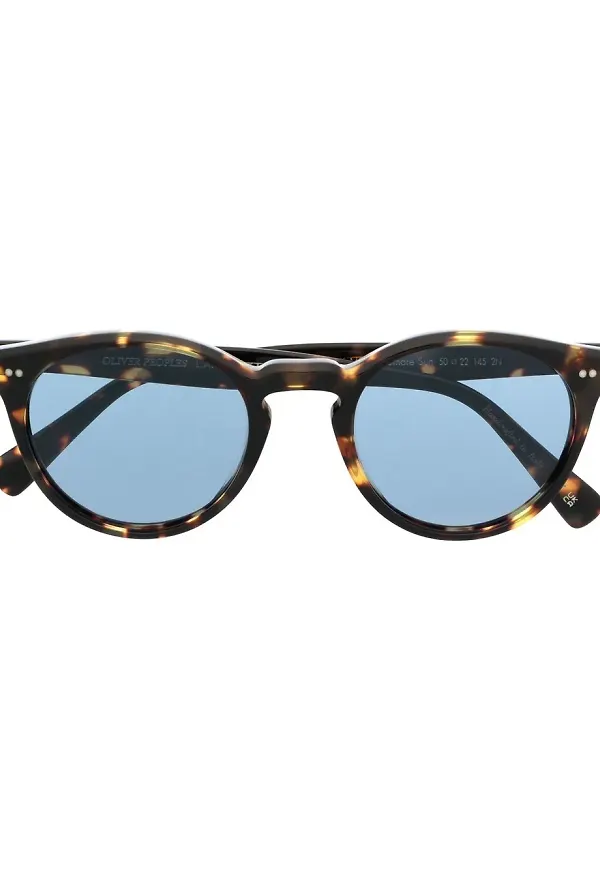 Oliver Peoples Romare runda glasögon - Brun