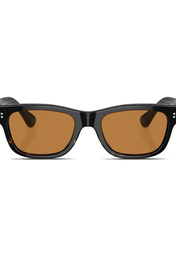 Oliver Peoples Rosson rektangulära solglasögon - Svart