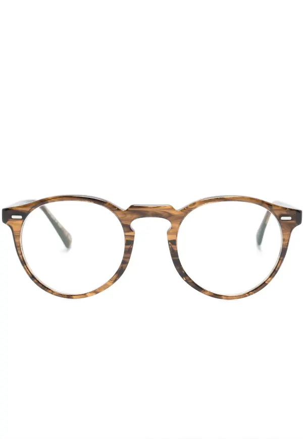 Oliver Peoples runda glasögon - Brun
