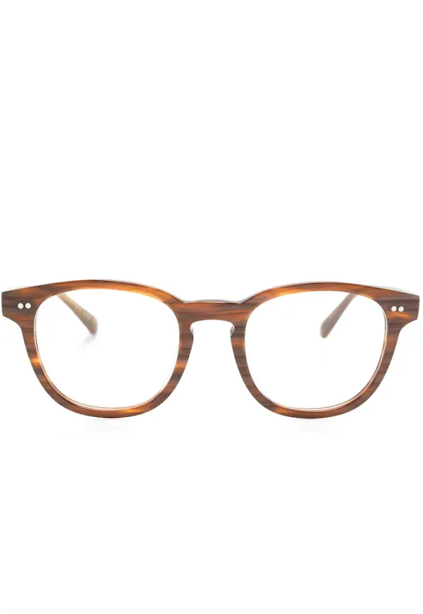 Oliver Peoples runda glasögon - Brun