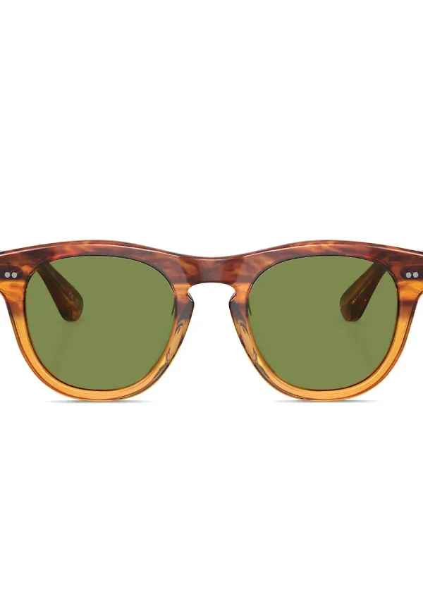Oliver Peoples runda solglasögon - Brun