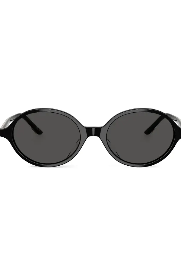 Oliver Peoples solglasögon med runda bågar - Svart
