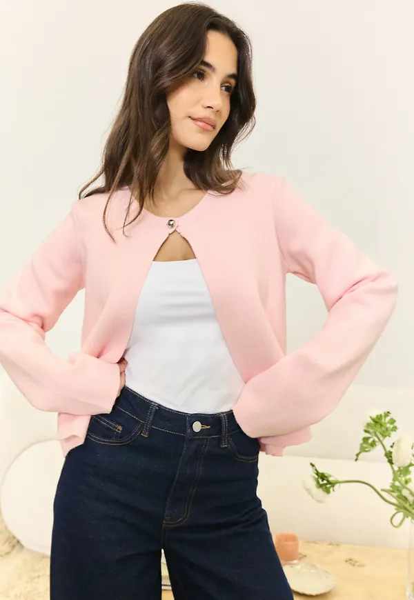 One Button Cardigan