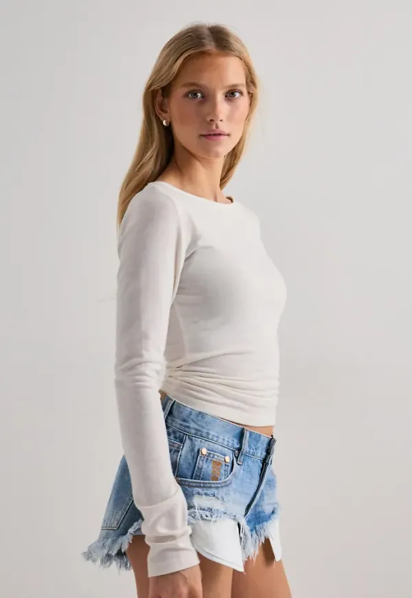 One Teaspoon - Blå - Micro Dukes Shorts