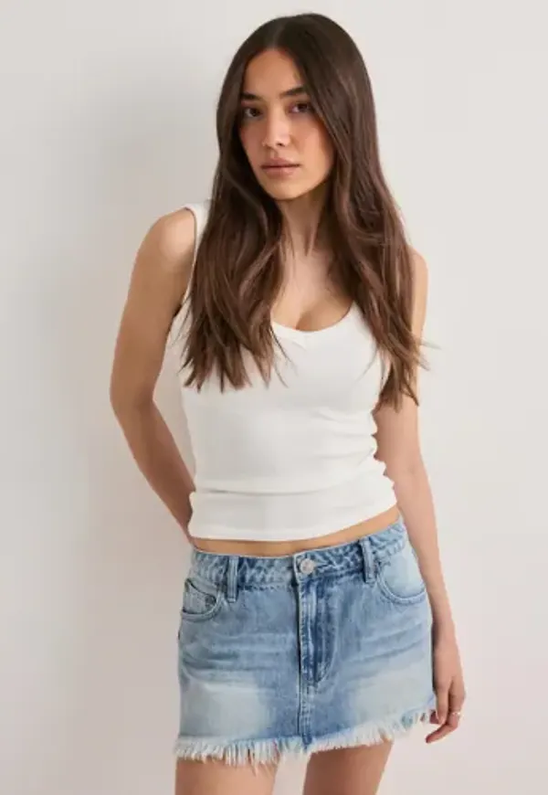 One Teaspoon - Blå - Nomad Denim Skirt
