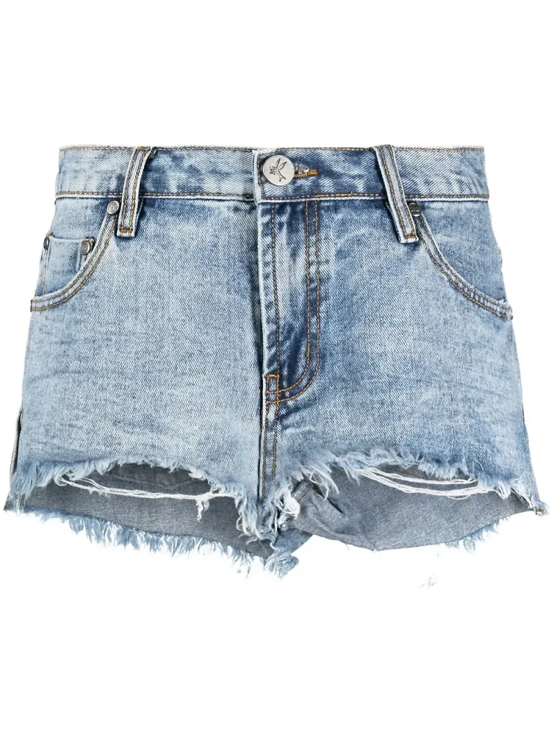 One Teaspoon Hollywood Marlons jeansshorts - Blå