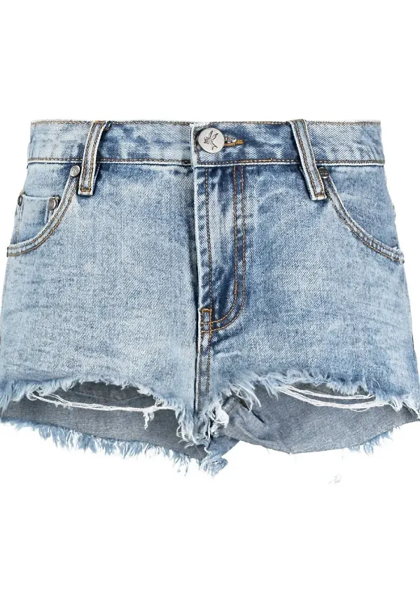 One Teaspoon Hollywood Marlons jeansshorts - Blå