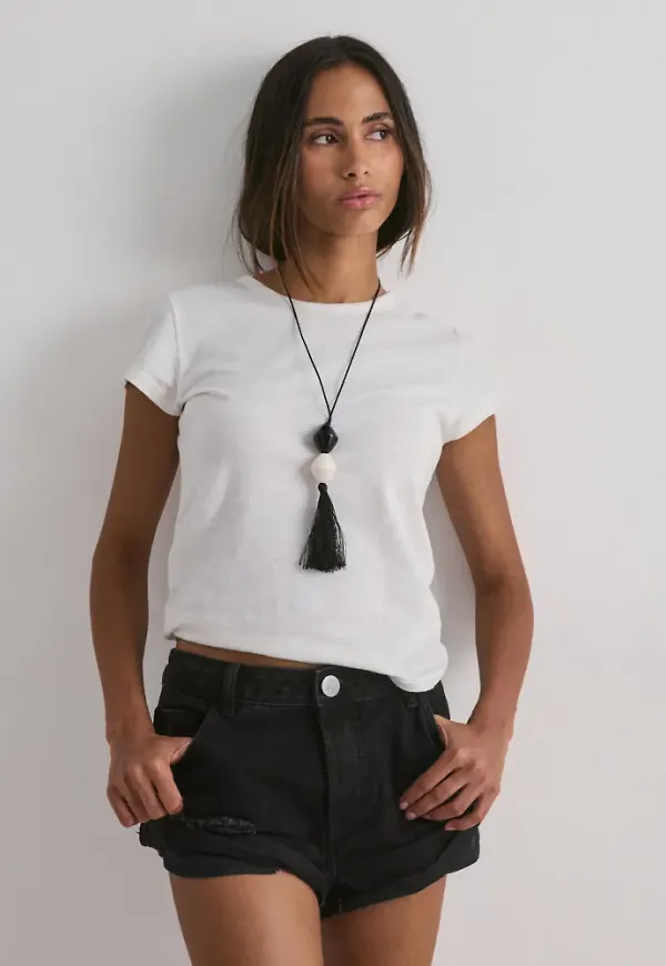 One Teaspoon - Svart - Bandits Denim Short