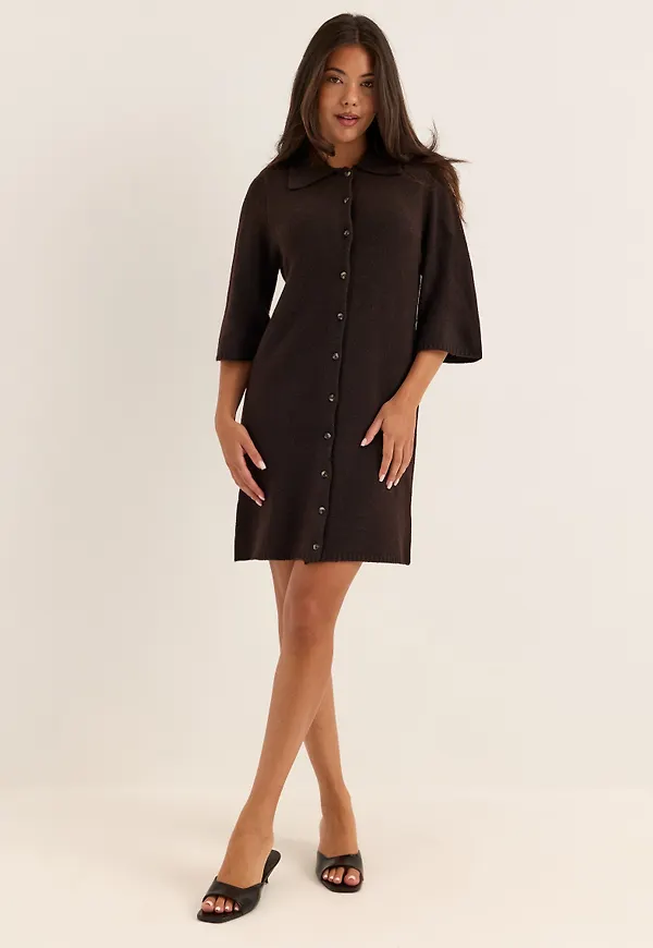 Onlalivia 2/4 COLLAR DRESS KNT