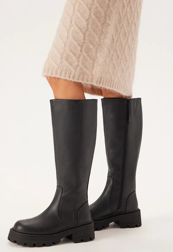 Onlbanyu-9 Pu High Chunky Boot