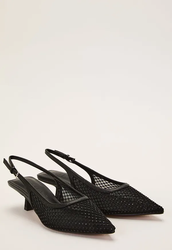 Onlcoco-9 Slingback Mesh Bling