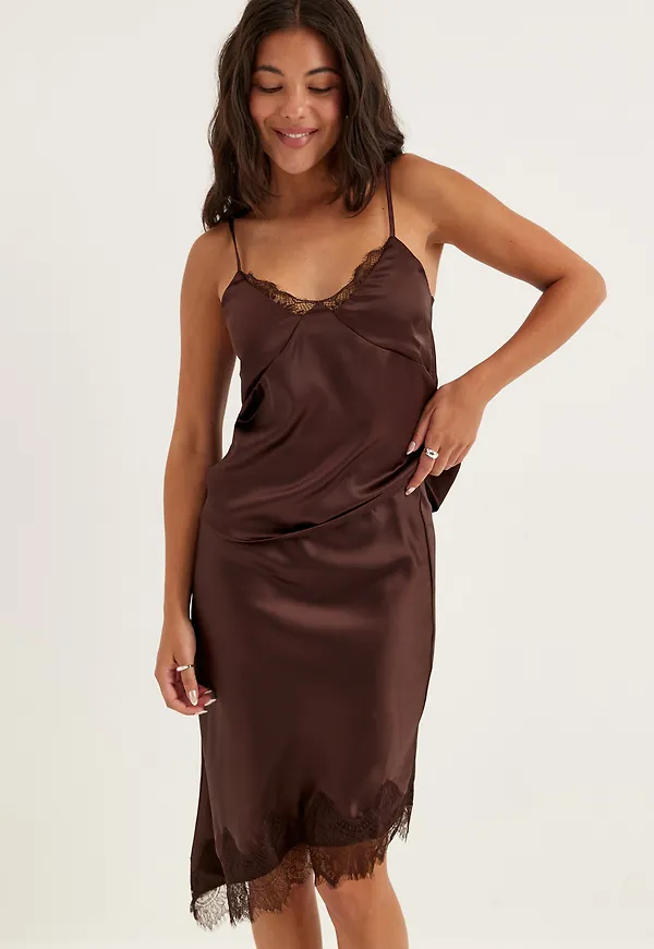 Onlfaraya Strap Lace Satin Top