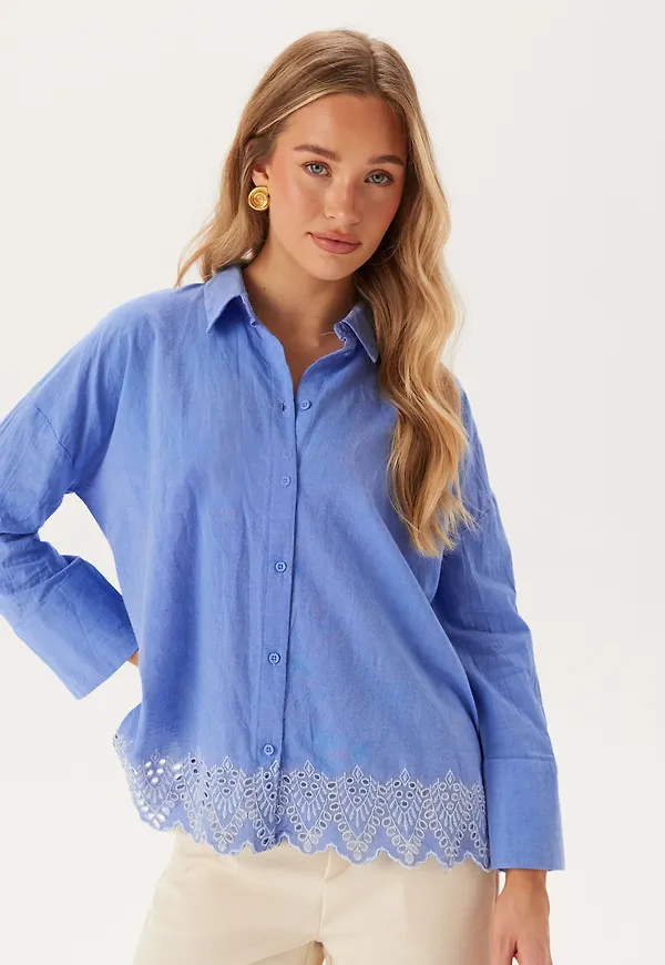 Onlgraces Tulum Ls Emb Shirt