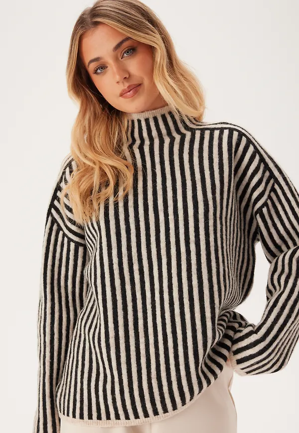 Onlgro Life Ls Stripe High Nec