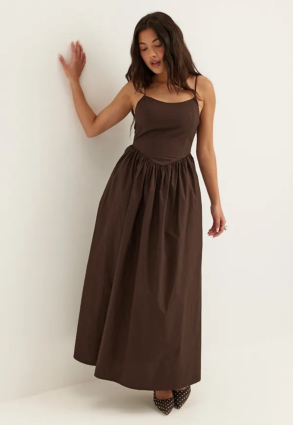 Onllikara Strap Waist Long Dress