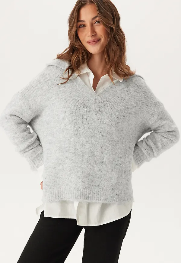 Onlmaggie Life Ls Split Neck