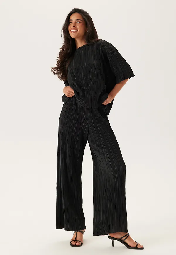 Onlravenna Plisse Pant Black