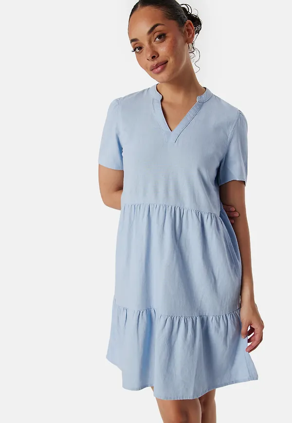 Onltiri-Caro V-Nec Lin Dress