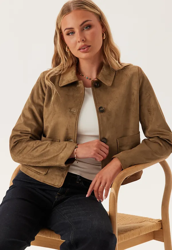 Onltulip Life Faux Suede Jacke