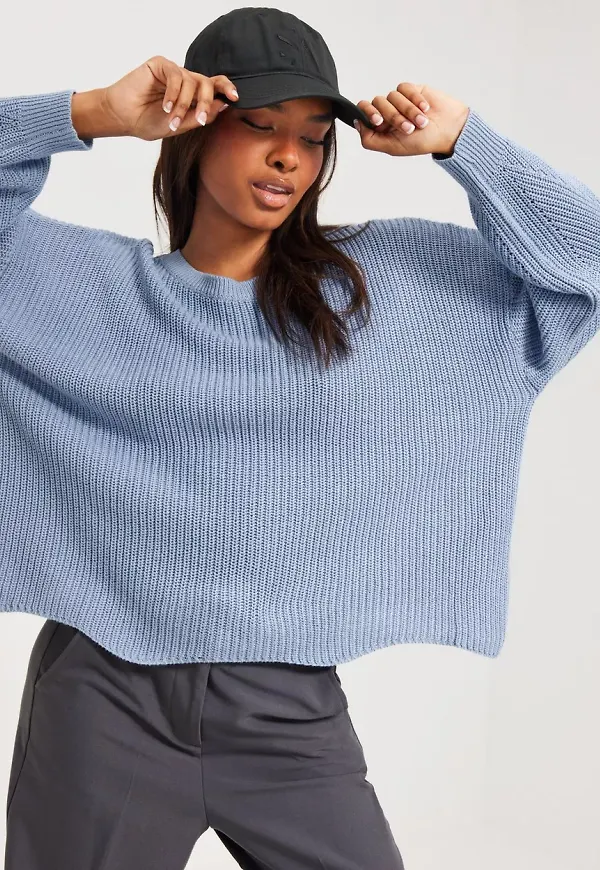 Only - Blue Blizzard - Onlhilde L/S Pullover Knt Noos